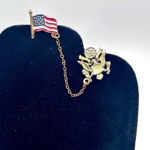 Vintage Patriotic Military Navy Medal Lapel Pin 1950’s​​​​​​​​